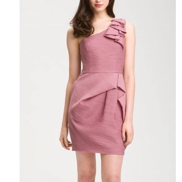 BCBGMAXAZRIA Audrey One-shoulder Cocktail Dress